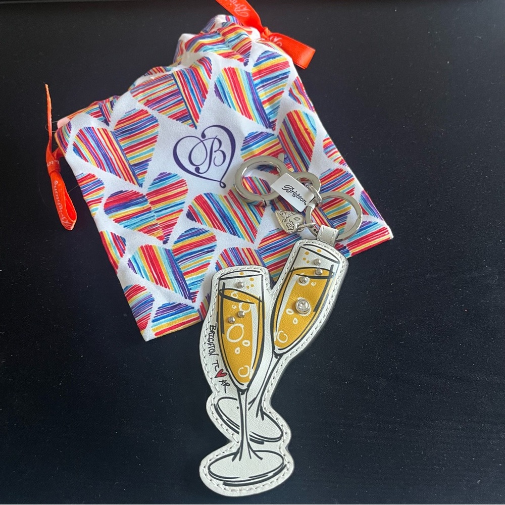 Brighton Champagne Glass Purse Charm